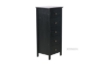 Picture of [FLOOR MODEL CLEARANCE] METRO Solid Pine 5 DRW Slimboy (Black)