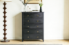 Picture of [FLOOR MODEL CLEARANCE]METRO 6-Drawer Solid Pine Wood Chest (Black)