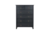 Picture of [FLOOR MODEL CLEARANCE]METRO 6-Drawer Solid Pine Wood Chest (Black)