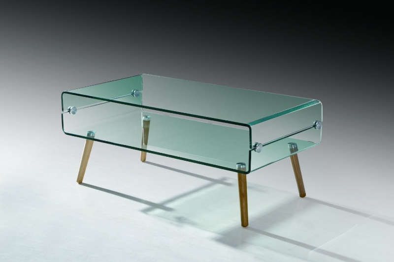 Picture of [FLOOR MODEL CLEARANCE]MURANO 43.3" Box Bent Glass Coffee Table