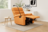 Picture of [FLOOR MODEL CLEARANCE] OLIVIO 360° Swivel Manual Recliner Lounge Chair with Mobile Holder (Orange)