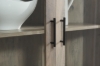 Picture of [FLOOR MODEL CLEARANCE] OTLEY Accent Corner Display Cabinet (Gray)