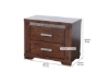 Picture of [FLOOR MODEL CLEARANCE] PALAZZO 2-Drawer Nightstand