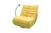 Picture of [FLOOR MODEL CLEARANCE] REPLICA TOGO 360° Swivel Reclining Lounge Chair with Mobile Holder (Yellow)