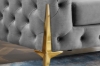 Picture of [FLOOR MODEL CLEARANCE] NORFOLK Velvet Button-Tufted 2-Seater Loveseat (Grey)