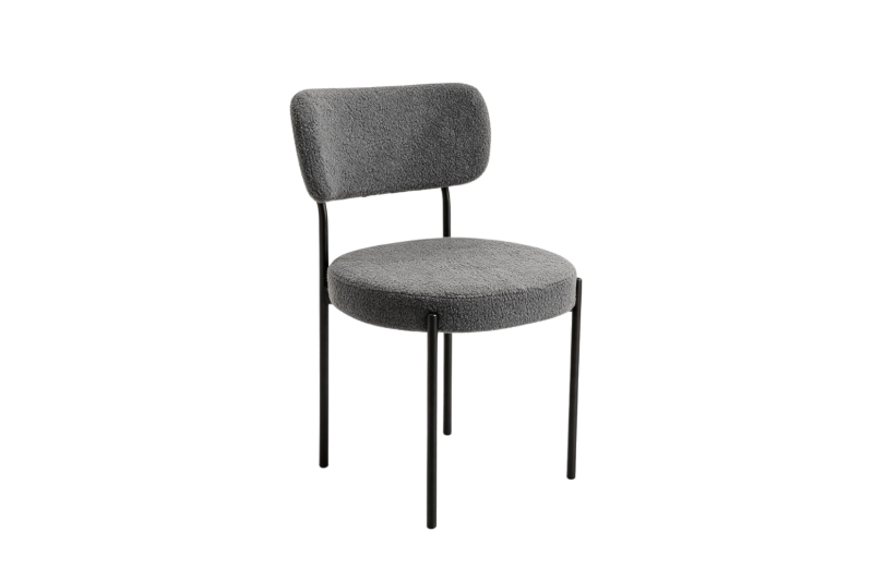 Picture of NOLA Teddy Fabric Dining Chair (Grey) - Each