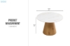 Picture of PHOENIX D43.5" Sintered Stone Top Dining Table