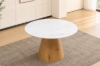 Picture of PHOENIX D43.5" 5PC Sintered Stone Top Dining Table & 360° Swivel Chairs Set