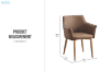 Picture of NORDEN Dining Chair (Smoky Brown) - 2 Chairs in 1 Carton