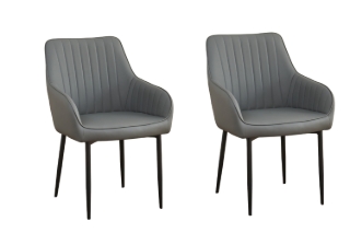 Picture of DALTON Premium Dining Chair (Grey) - 2 Chairs in 1 Carton