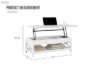 Picture of [FLOOR MODEL CLEARANCE] MANTTI Lift Top Coffee Table with Hidden Storage