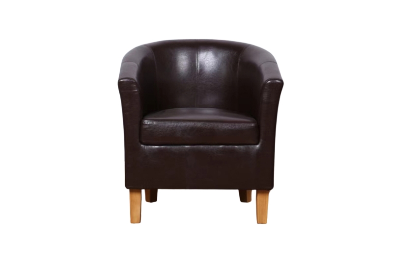 Picture of [FLOOR MODEL CLEARANCE] BILKO Barrel Accent Chair (Brown)