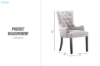 Picture of [FLOOR MODEL CLEARANCE] HALMAR High Back Dining Chair (Light Grey)