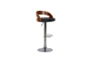 Picture of [FLOOR MODEL CLEARANCE] SADDLE Bentwood Adjustable Gas Lift Bar Stool (Black)