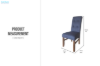 Picture of [FLOOR MODEL CLEARANCE] ROLFIN Dining Chair (Dark Blue)