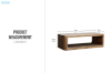Picture of LUMBER 67" Reclaimed Pine Wood Coffee Table