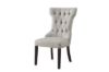 Picture of [FLOOR MODEL CLEARANCE] ARLETTE Button-Tufted Linen Wingback Dining Chair (Light Gray) - Each