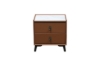 Picture of [FLOOR MODEL CLEARANCE]  CUBA 2-Drawer Nightstand (Brown)