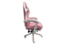 Picture of TURBO 360° Swivel Height-Adjustable Gaming Chair with Reclining Backrest, Lumbar Support & Footrest (Pink with Off White)