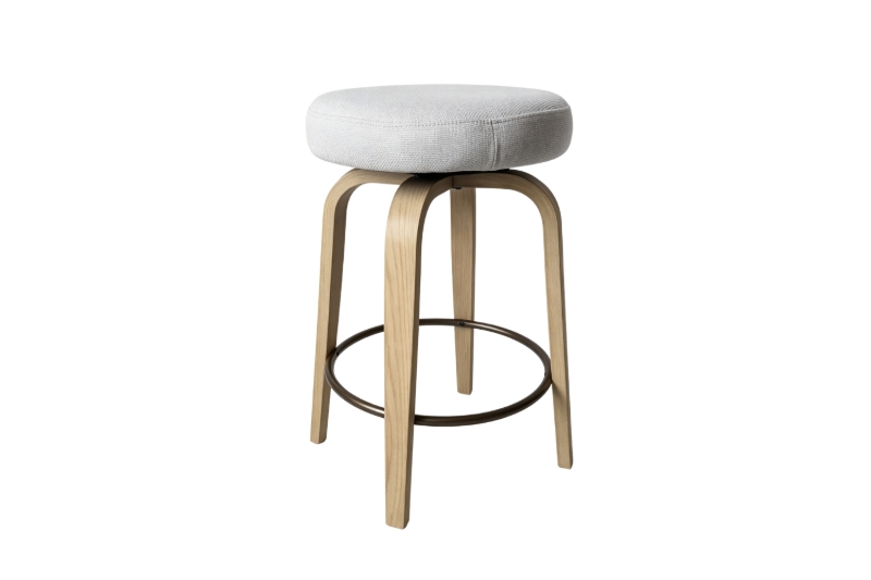 Picture of LUKE H25.5" 360° Swivel Counter Height Stool (Beige)