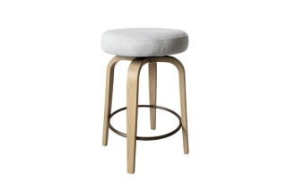 Picture of LUKE H26" 360° Swivel Counter Height Stool (Beige) - Each