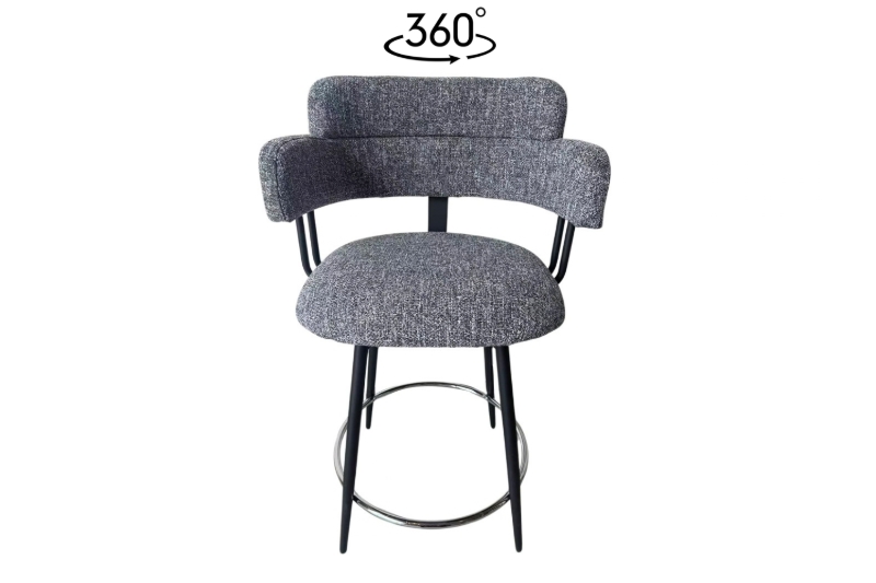 Picture of VIORA 360° Swivel Counter Height Chair with Footrest