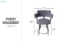 Picture of VIORA 360° Swivel Counter Height Chair with Footrest