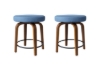 Picture of LUKE H24" 360° Swivel Counter Height Stool (Blue)