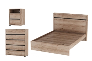 Picture of OAKFORD Bedroom Set - 3PC Eastern King Size