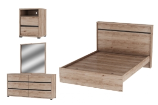 Picture of OAKFORD Bedroom Set - 4PC Queen Size
