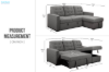 Picture of WINSTONE Reversible Sectional Sofa with Pull-Out Bed