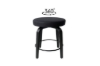 Picture of LUKE H23" 360° Swivel Counter Height Stool (Dark) - Each