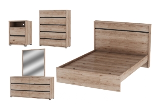 Picture of OAKFORD Bedroom Set - 5PC Queen Size