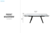 Picture of DALTON 63"-94.5" Extension Sintered Stone Top Dining Table