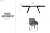 Picture of DALTON 1.6M-2.4M 7PC Extension Sintered Stone Top Dining Set