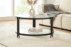 Picture of CAELO D36" Glass Top Coffee Table (Black)