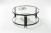 Picture of CAELO D36" Glass Top Coffee Table (Black)