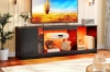 Picture of MAVIK 55"/63" TV Stand with Power Outlets, Multi-Color LED Lights & Adjustable Glass Shelves