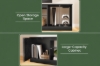 Picture of MAVIK 55"/63" TV Stand with Power Outlets, Multi-Color LED Lights & Adjustable Glass Shelves