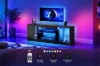Picture of MAVIK 55"/63" TV Stand with Power Outlets, Multi-Color LED Lights & Adjustable Glass Shelves