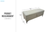 Picture of SORENA 43.5" Genuine Leather Bench with Storage (Beige)