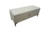 Picture of SORENA 43.5" Genuine Leather Bench with Storage (Beige)