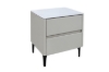Picture of SORENA 2-Drawer Sintered Stone Top Nightstand (Beige)