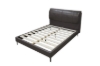 Picture of SORENA Genuine Leather Bed Frame in Queen/Eastern King Size (Dark Brown)