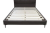 Picture of SORENA Genuine Leather Bed Frame in Queen/Eastern King Size (Dark Brown)