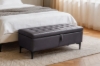Picture of SORENA 43.5" Genuine Leather Bench with Storage (Dark Brown)