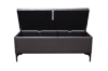 Picture of SORENA 43.5" Genuine Leather Bench with Storage (Dark Brown)