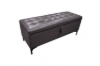 Picture of SORENA 43.5" Genuine Leather Bench with Storage (Dark Brown)