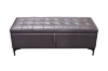 Picture of SORENA 43.5" Genuine Leather Bench with Storage (Dark Brown)