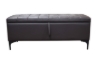 Picture of SORENA 43.5" Genuine Leather Bench with Storage (Dark Brown)